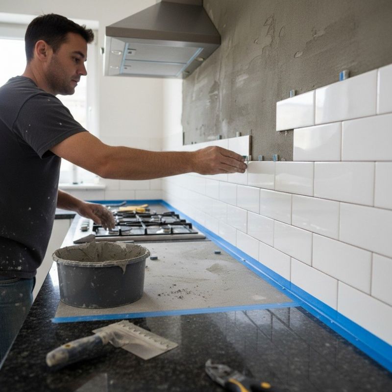 Local Backsplash Installation pros at work